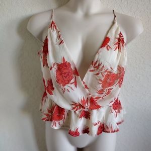 Spaghetti Strap Floral Top